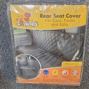 Black Rear Seat Cover for Dogs